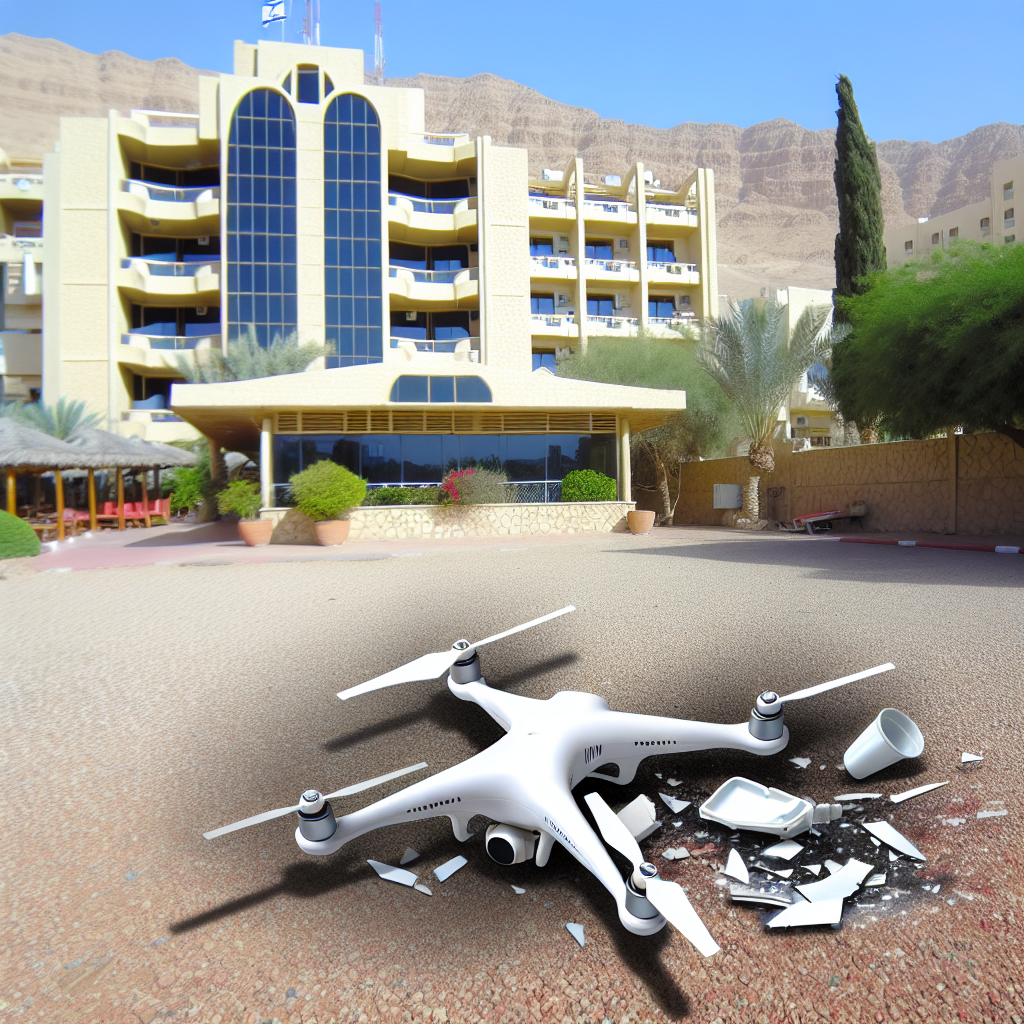🔥 Breaking: A drone crashed into a hotel in Israel's city of Eilat on Thursday, causing a fi...