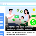 🔥 Update: Taiwan will offer families cash incentives for newborns and fertility treatments...