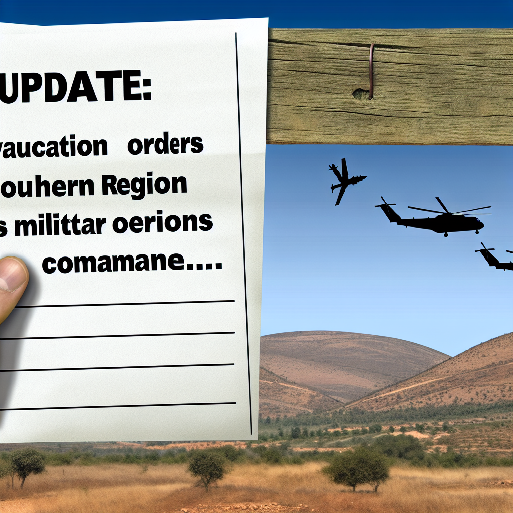 📢 Update: The Israeli military has issued evacuation orders in southern Lebanon as it laun...