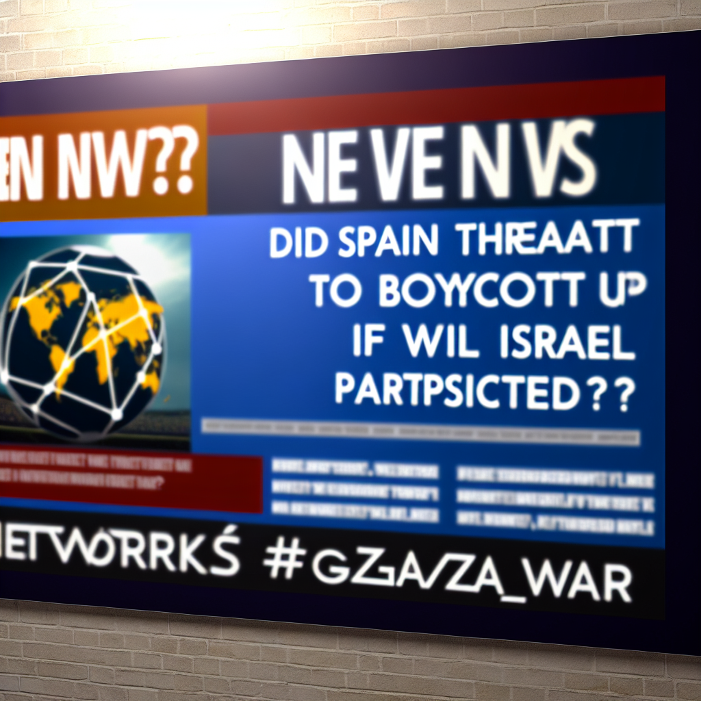 📢 خبر جديد: هل هددت إسبانيا بمقاطعة المونديال إذا شاركت إسرائيل؟ #شبكات #حرب_غزة
...